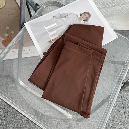 Women High Waist Seamless Breathable Yoga Pants Naked Feeling Leggings for Gym Running Cycling - Style13Chestnut / M