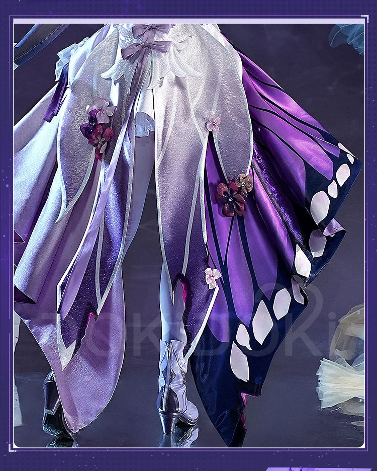 IN STOCK Castorice Cosplay Costume Game Honkai: Star Rail 【S-2XL】DokiDoki-SR HSR Castorice Purple Dress Halloween Costume