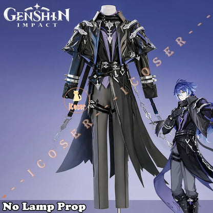 Genshin Impact Kyryll Chudomirovich Flins Cosplay Costume Wig Uniform Outfit Carnival Halloween Party for Women Men Role Play