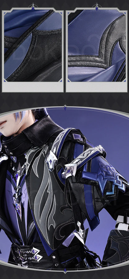 Flins Cosplay Costume Game Genshin Impact【S-3XL】DokiDoki-SR Kyrll Chudomirovich Flins Cosplay Men Halloween Costume Plus Size