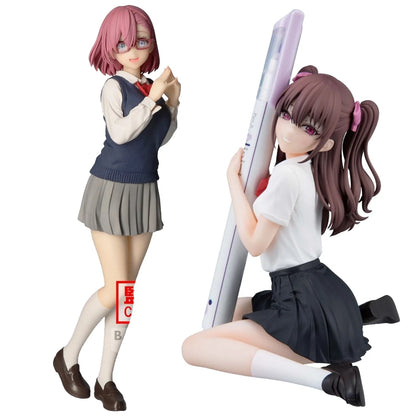 2.5-jigen no Yuuwaku Anime Figure 10cm Sitting Tachibana Mikari Action Figure Amano Ririsa Figurine PVC Collection Model Toys