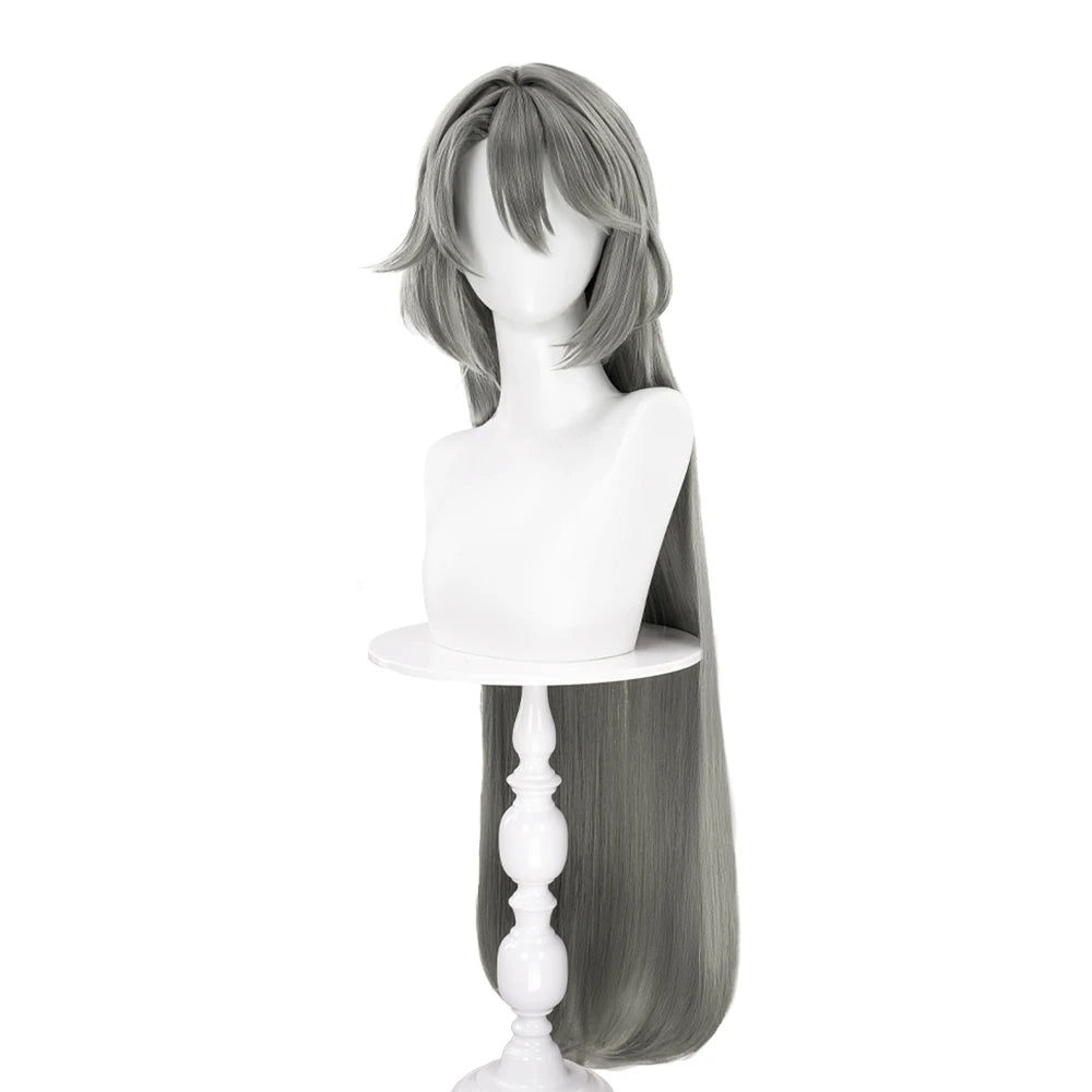 IN STOCK Vita Wig Game Honkai Impact 3rd Cosplay Wig DokiDoki Women 100cm Long Grey Hair Vita Cosplay Wig Free Wig Cap Christmas