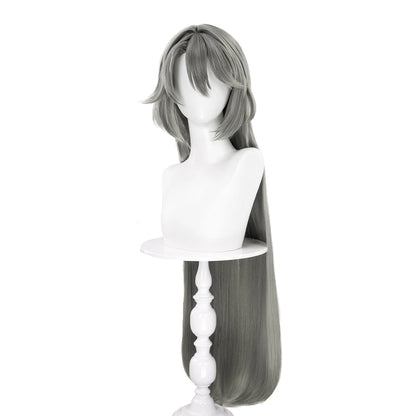 IN STOCK Vita Wig Game Honkai Impact 3rd Cosplay Wig DokiDoki Women 100cm Long Grey Hair Vita Cosplay Wig Free Wig Cap Christmas