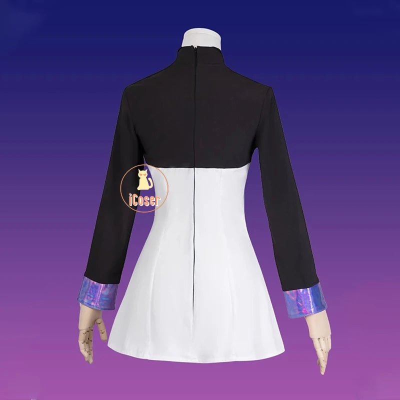 Arknights Eblana Dublinn Cosplay Costume Necrass Uniform Jacket Headwear Earrings Halloween Party for Women Girls Props iCoser