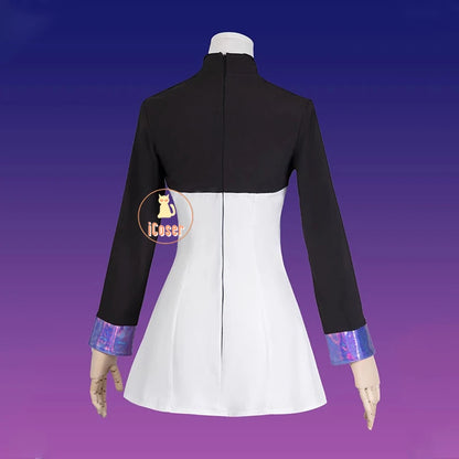 Arknights Eblana Dublinn Cosplay Costume Necrass Uniform Jacket Headwear Earrings Halloween Party for Women Girls Props iCoser