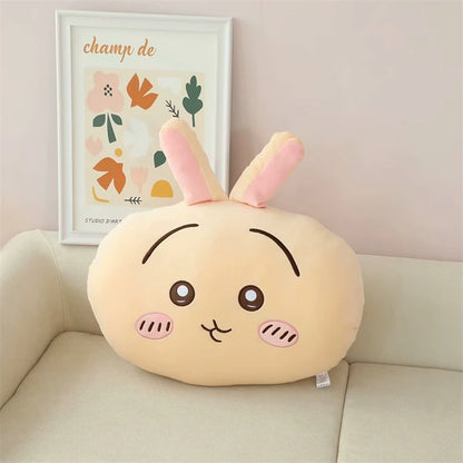 Comfortable Chiikawa Back Cushion Very Soft Throw Pillow Stuffed Hachiware Usagi Momoga Cuddly Plushies Sofa Bed Home Decor