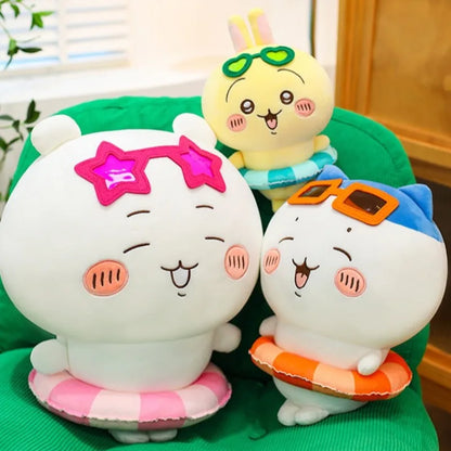 25/35/45cm Big Size Chiikawa Cartoon Anime Plush Stuffed Doll Hachiware Room Decoration Plushies Pillow Ornaments Holiday Gift