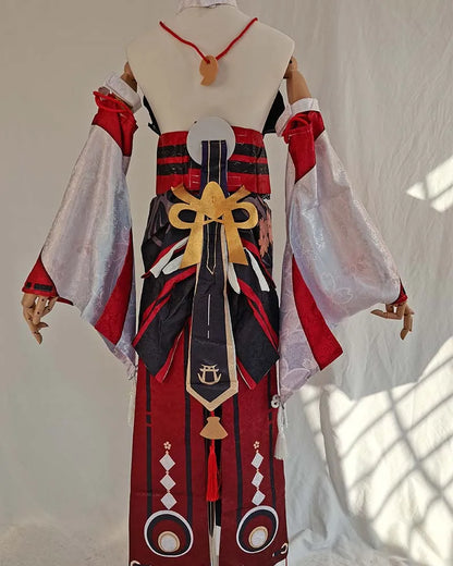 HOMCHEE TRENDS Genshin Impact Yae Miko Cosplay Set Adult Cotton Polyester