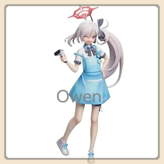 24cm Anime Blue Archive Figurine Mutsuki Cashier Action Figures PVC Cute Girl Statue Collection Model Peripheral Decor Toys Gift