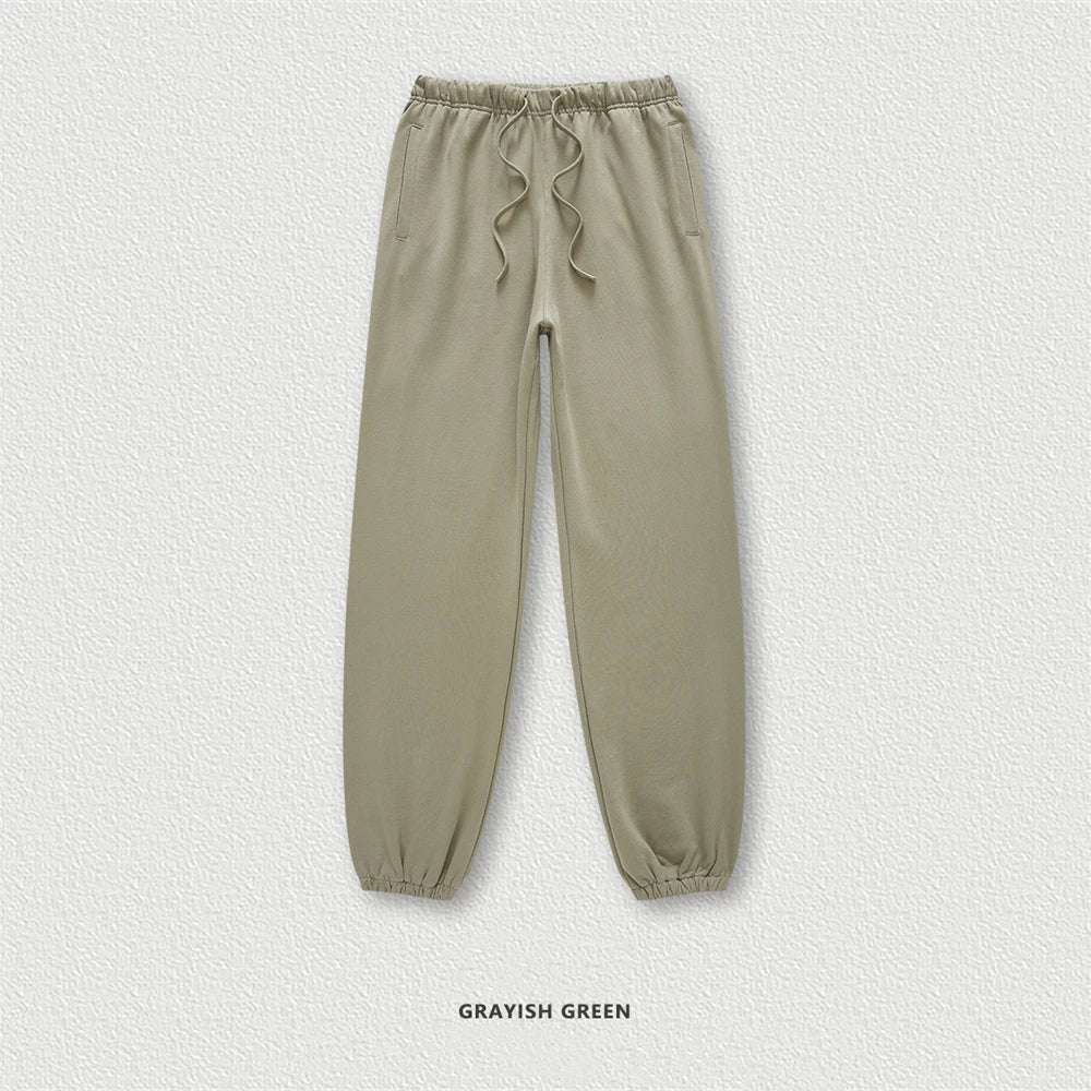 ZODF New Men Heavy Weight 440gsm Solid Sweatpants Unisex Loose Basic Casual Comfortable Sport Pants Joggers Streetwears HY0628