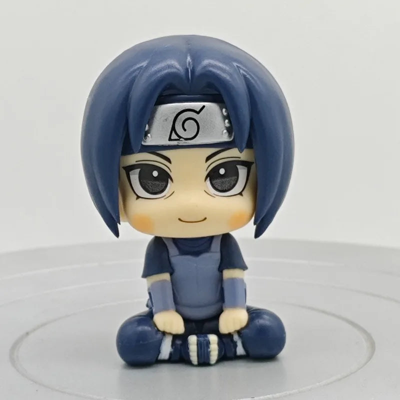 Popular Big Head Anime Naruto Shippūden Figurine Uchiha Itachi Action Figure PVC Q Version Collection Model Decoration Toy Gift