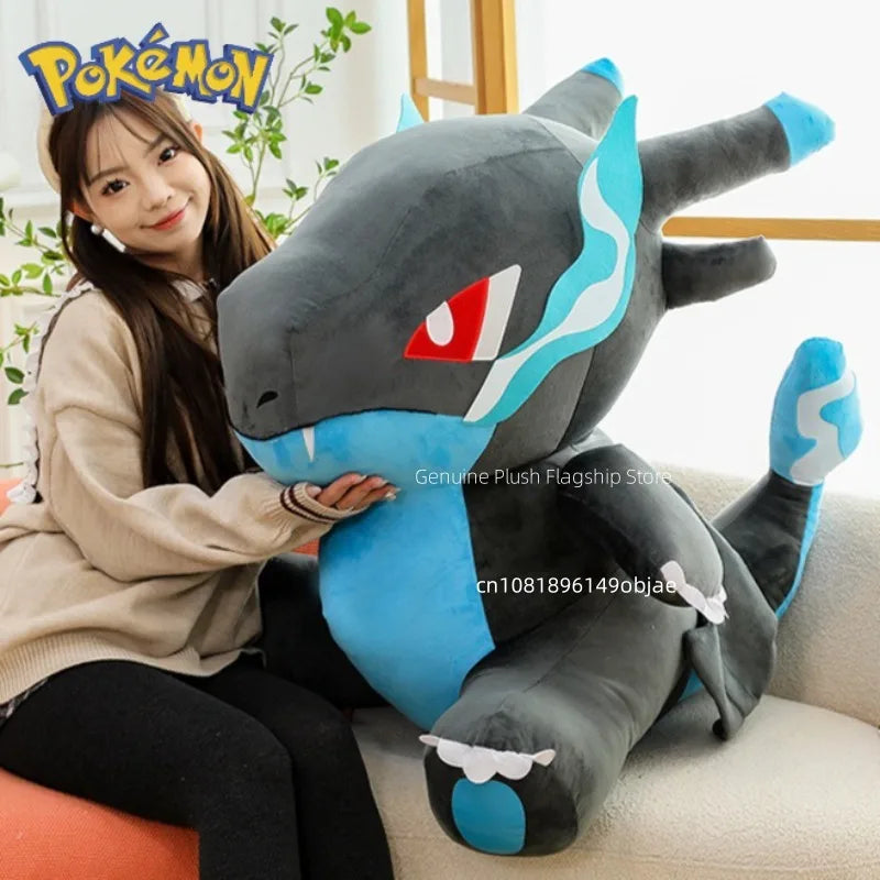 80cm Super Big Size Pokemon Charizard Anime Plush Stuffed Doll Room Decoration Plushies Children's Pillow Kawaii Ornaments Gifts