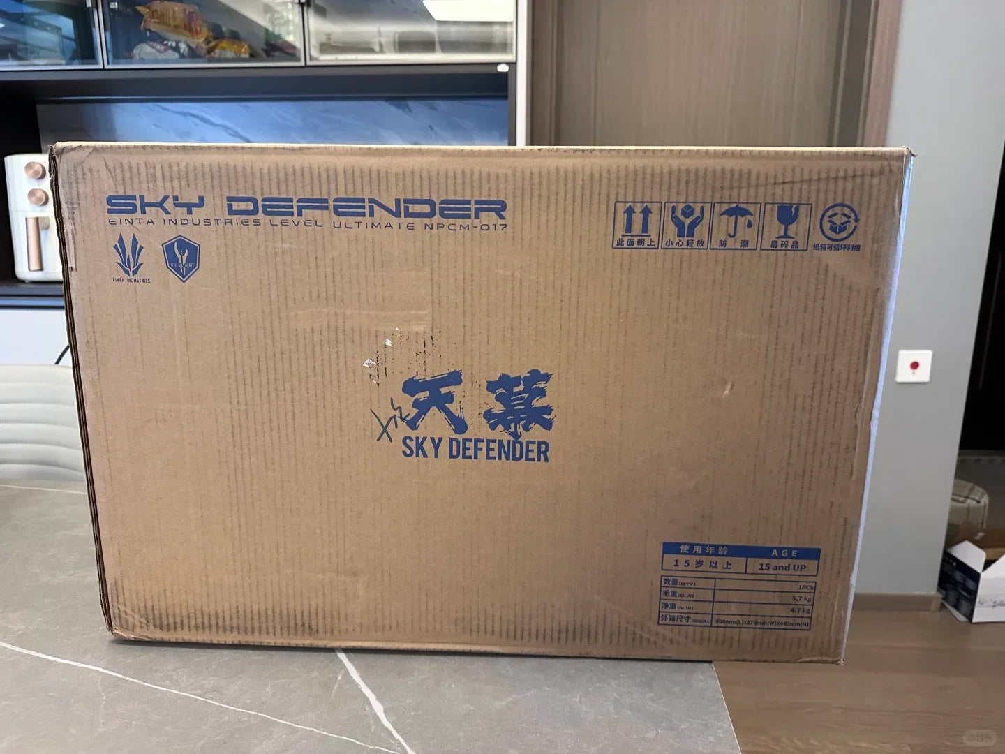 Einta Industries Sky Defender Level-Ultimate NPCM-017 1/72 Oversize PVC Mecha Model Kit Assembling Toy - BOX SS