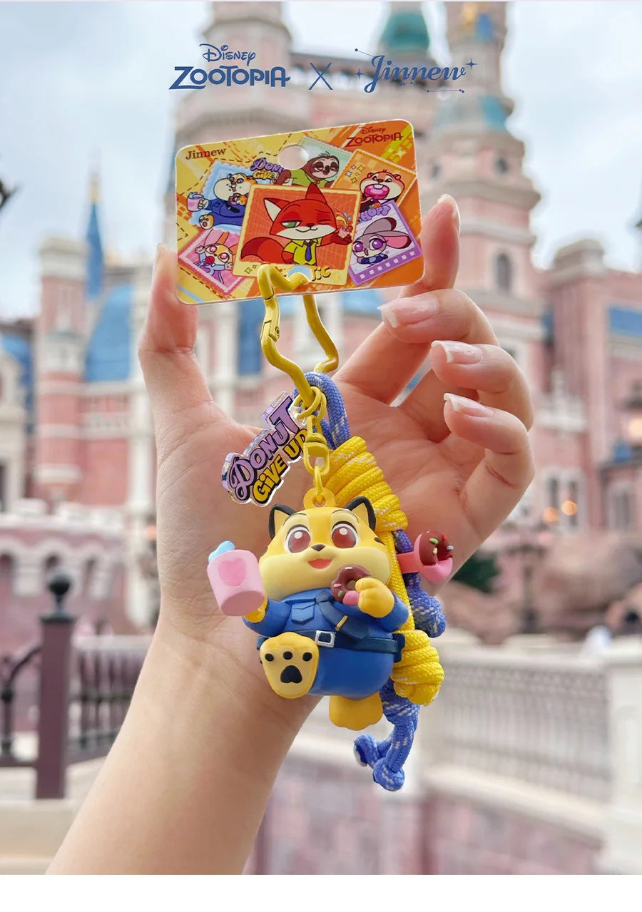 Zootopia Cartoon Character Injection Molding 3D Keychain Premium Design Anime Themed Accessories Collectible Toy Figures Gift
