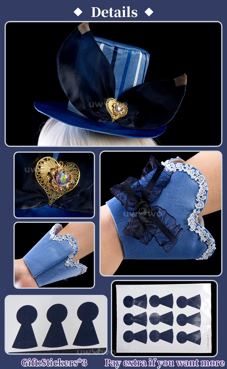 LAST BATCH UWOWO Furina Cosplay Game Genshin Impact Fanart Furina Wonderland Cosplay Costume Halloween Costume