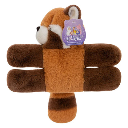 Baby Raccoon Koala Pop Ring Plush Toy Capibala Pat Bracelet Doll Soft Stuffed Animal Cushion Christmas Gifts for Kids and Girls