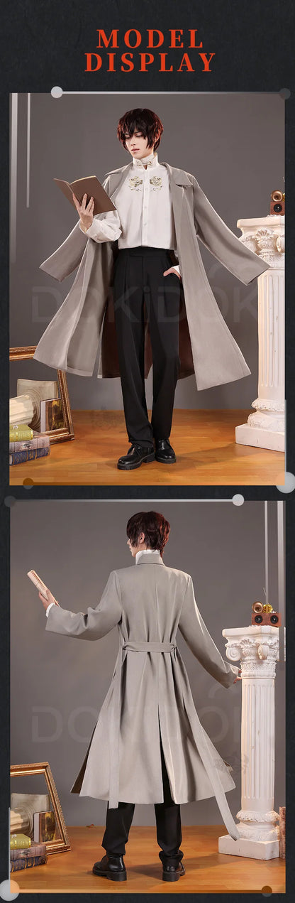 IN STOCK Nakaharaa Chuyaa/Dazaii Osamuu Cosplay Costume Anime Cosplay DokiDoki-SR Cosplay Costume Nakahara Chuuya Men Cosplay