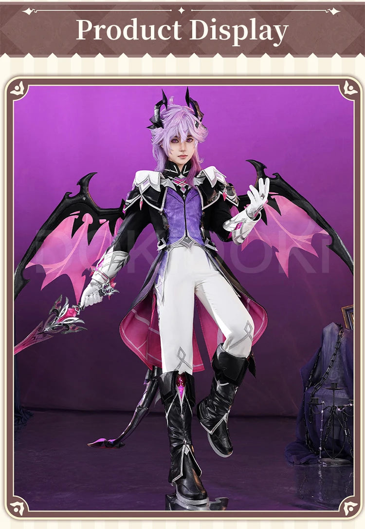 【First Batch in Dec.】Durin Cosplay Costume Genshin Impact【S-3XL】DokiDoki-R Nod-Krai Men Dragon Costume Tail Wings Plus Size