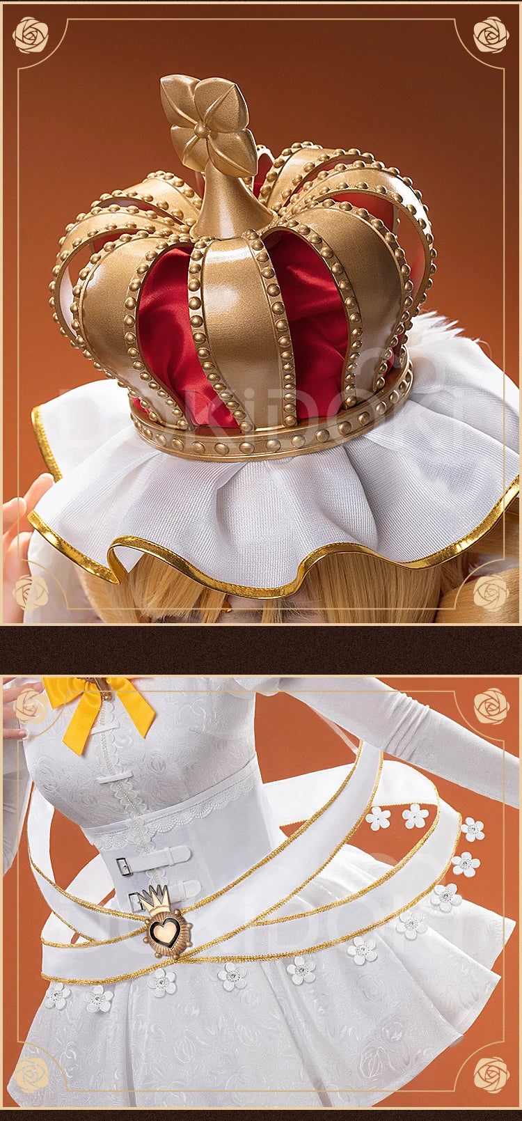 Tomoee Mamii Cosplay Costume Anime Cosplay DokiDoki-R Women Cute Dress Costume Tomoee Mamii Cosplay Crown