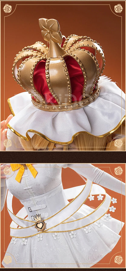 Tomoee Mamii Cosplay Costume Anime Cosplay DokiDoki-R Women Cute Dress Costume Tomoee Mamii Cosplay Crown