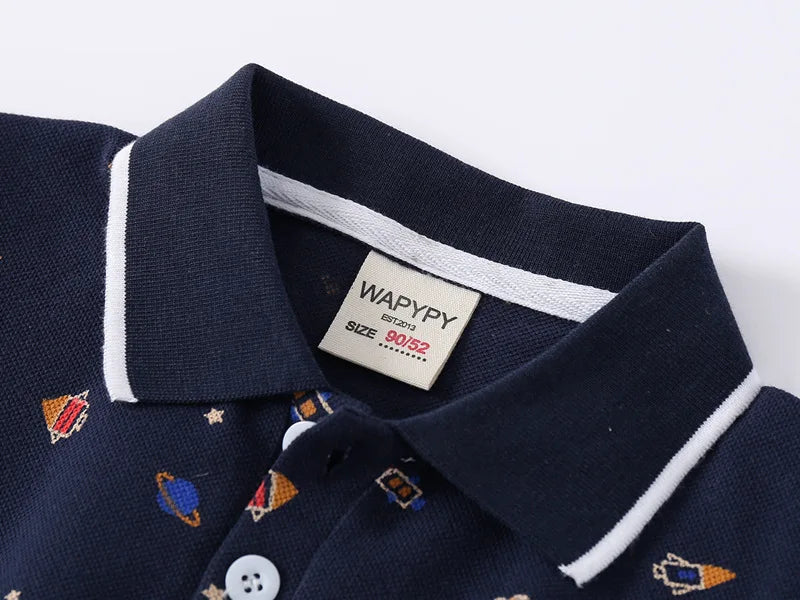 Fashion Kids Boys Polo Shirts Luxury Stand Collar Sport Children Boy Clothes Summer T Shirt Soft Breathable Cotton Toddler Polos