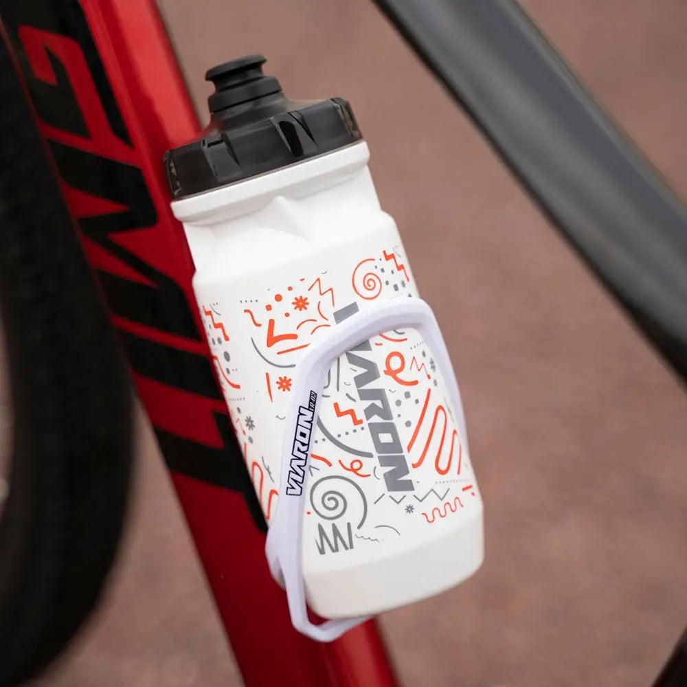 Viaron 550ml Leak-Proof Bicycle Water Bottle for Road Cycling Sports Fitness Running and Riding with Bike Cage