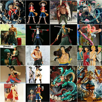 One Piece Figure Mystery Luck Blind Box Lucky Box PVC Luffy Solon Empress Ace Large Handmade Garage Kit Collection Toy Gifts