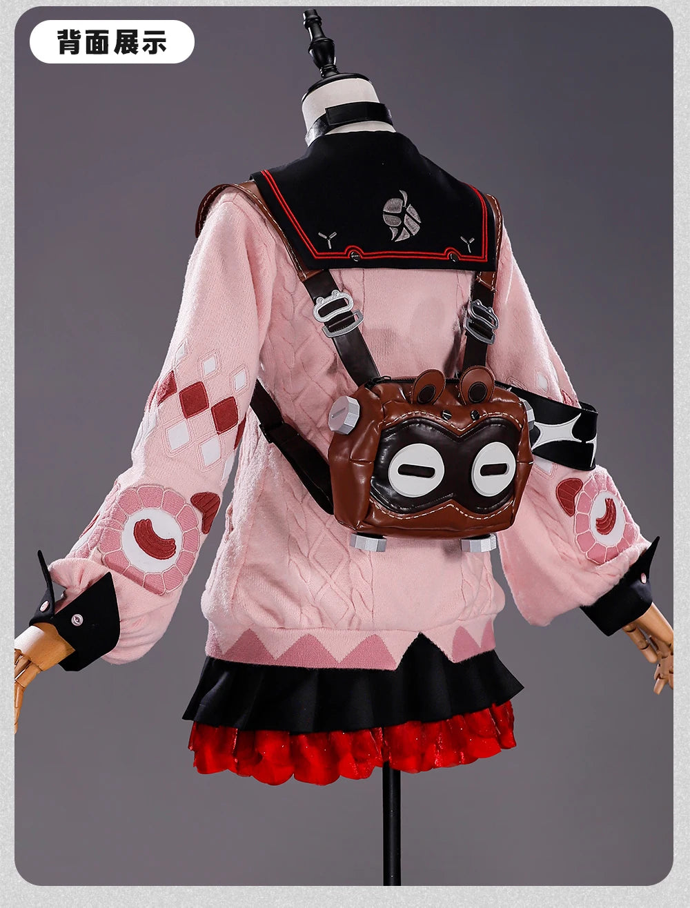 Zenless Zone Zero Ukinami Yuzuha Cosplay Costume Wig Skirt Sweater Uniform Backpack Headwear Spook Shack Halloween Party Women