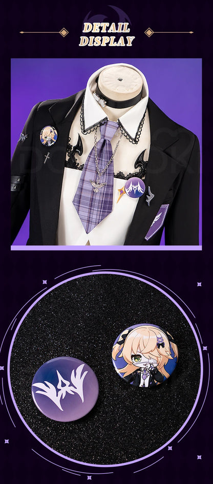 Fischl Cosplay Costume Game Genshin Impact DokiDoki-R Fischl School Uniform Cosplay Women Daily Costume