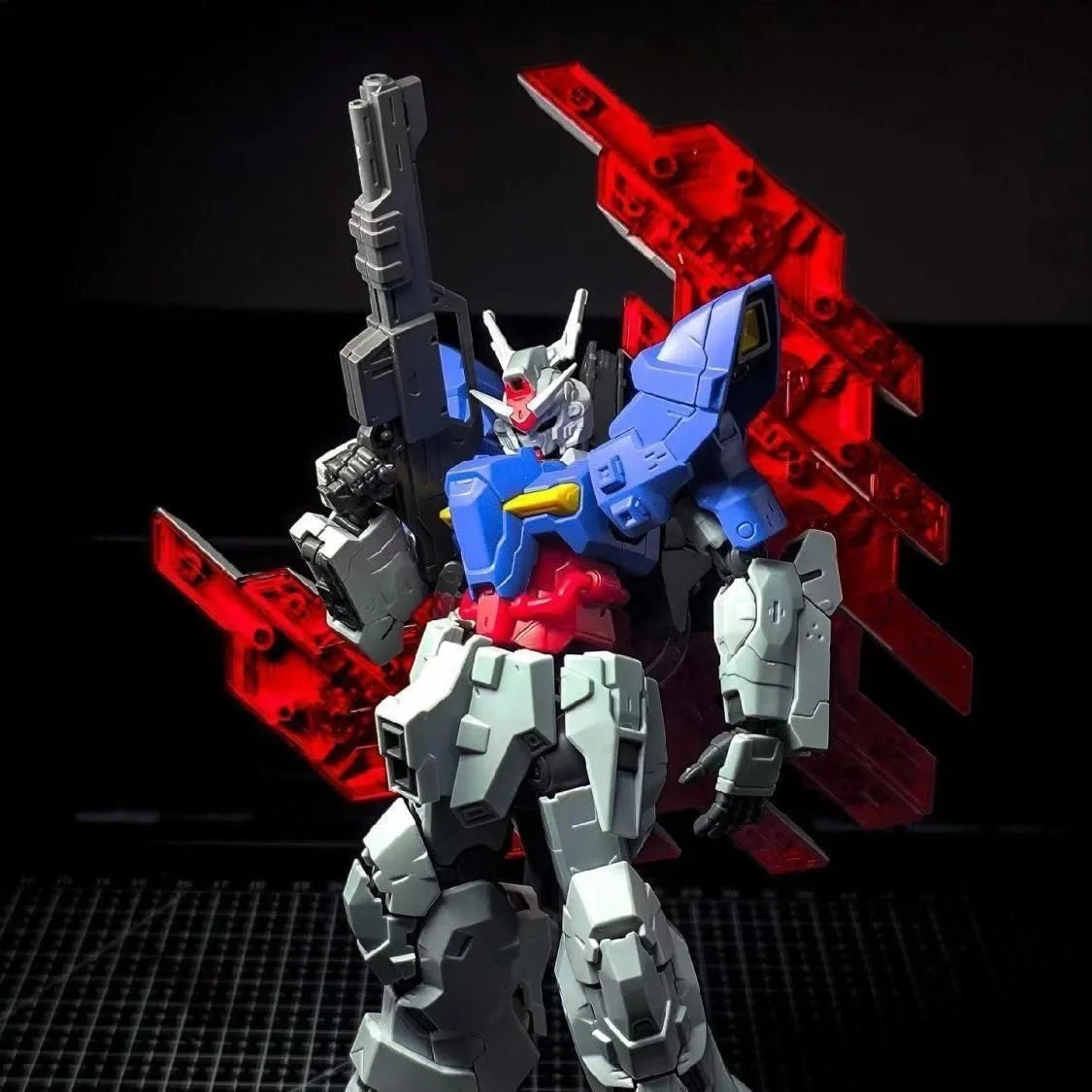 In Stock JUJIANG Model Moon HG 1/144 AMS-123X-X Long Rifle Equipped Assembly Model Kits Action Figures Robot Mecha Kids Gifts