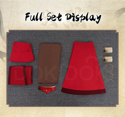 Katara Cosplay Costume Anime Cosplay【S-3XL】DokiDoki-R Women Red Dress Katara Costume Plus Size