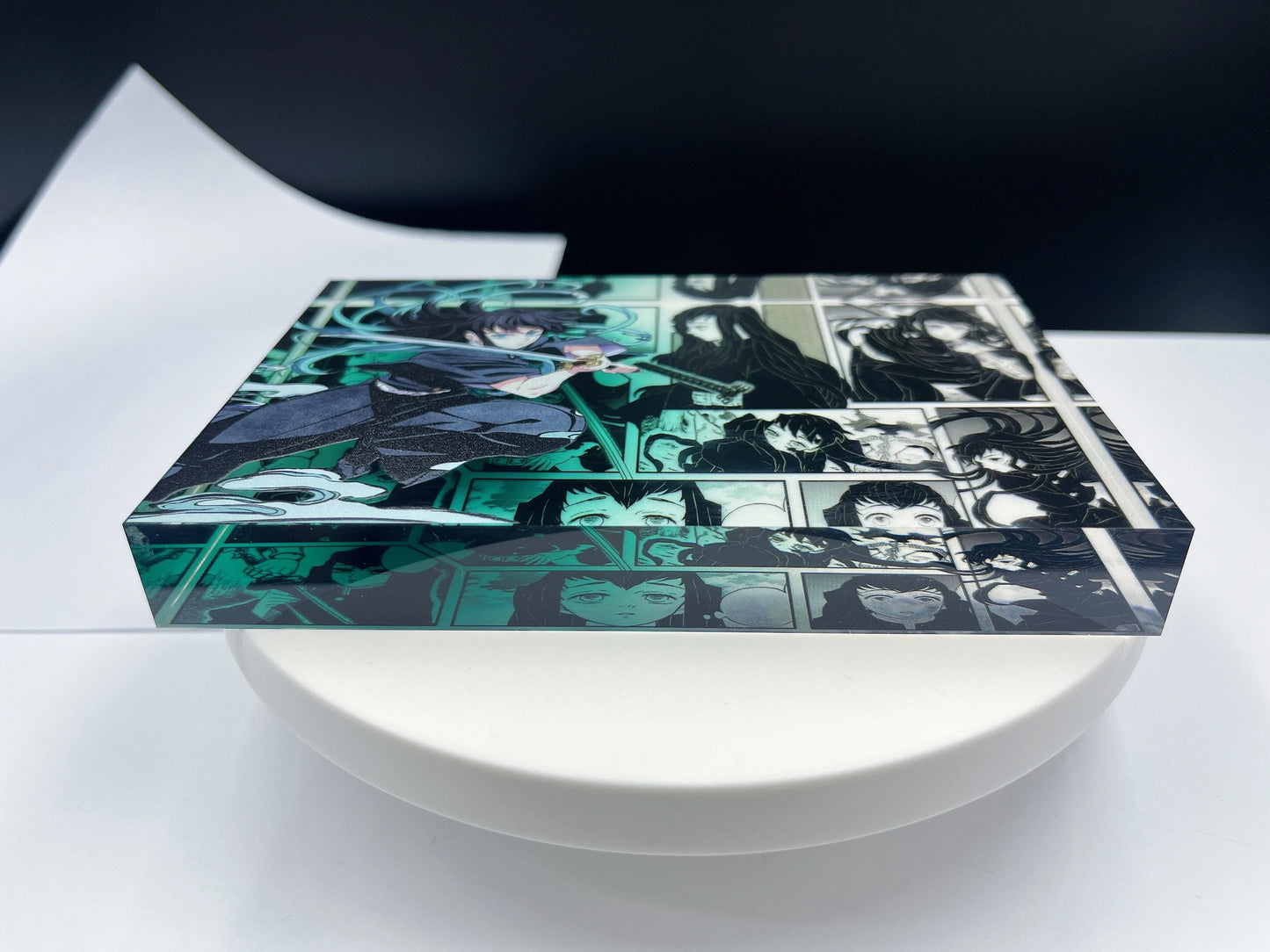 New Demon Slayer Creative High-value Bar Chi Tokitou Muichirou Acrylic Brick Computer Desktop Ornaments Anime Peripheral Gifts