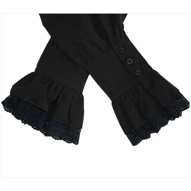 Men Medieval Vintage Prince Costume Pirate Cosplay Shirt Trench Renaissance Victorian Edwardian Men Viking Warrior Knight Outfit