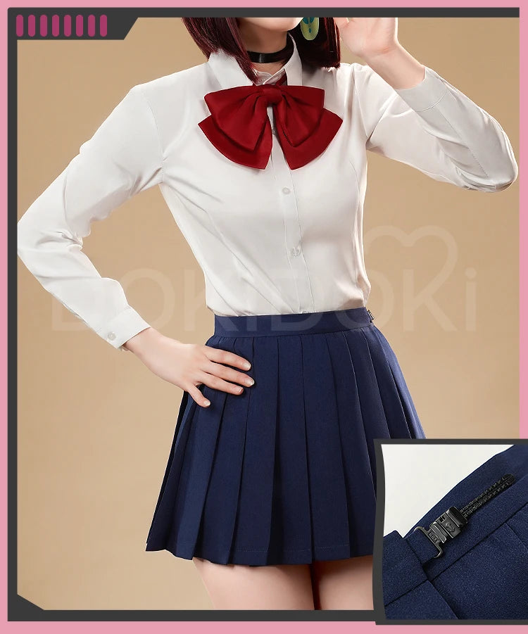 IN STOCK Ayase Momo Cosplay Costume Anime Dandadan DokiDoki-SR Women Uniform JK DAN DA DAN Momo Ayase Okarun Costume Halloween