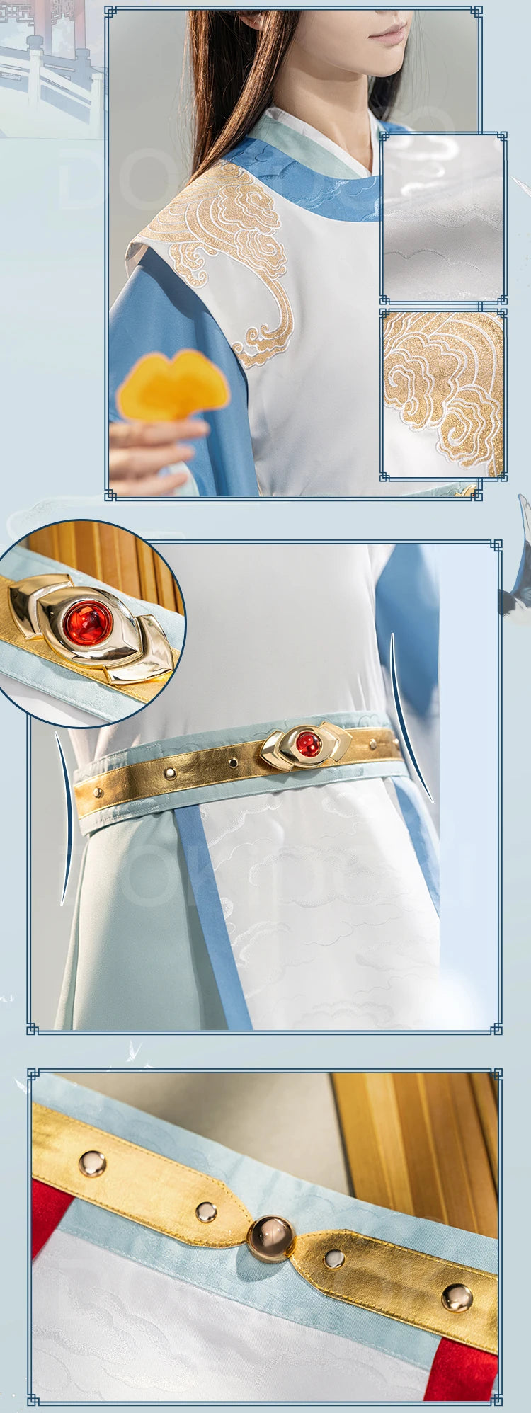 【Official】Xie Lian Cosplay Costume DokiDoki-SR Anime Heaven Official's Blessing Tian Guan Ci Fu Crown Prince