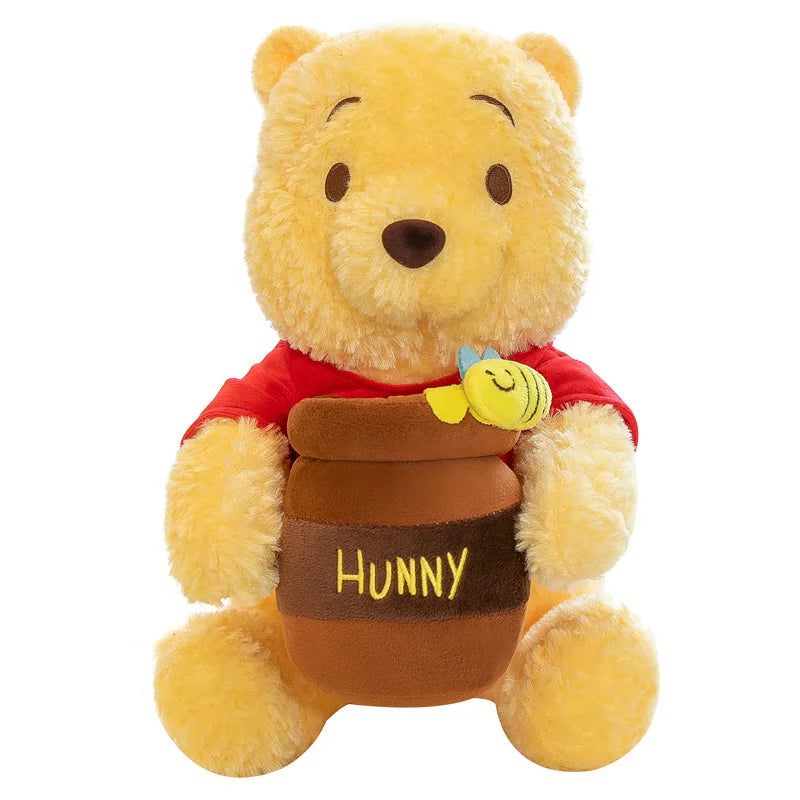 35-55cm Anime Honey Jar Winnie The Pooh Soft Plush Toys Pooh Bear Stuffed Animal Dolls Children Kids Kawaii Birthday Gift