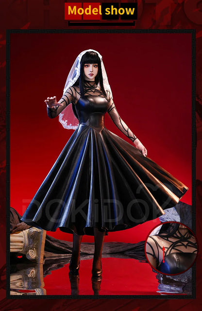 IN STOCK Osaragi Cosplay Costume Manga Anime DokiDoki-SR Women Black Dress Costume Ms. Osaragi Cosplay Halloween