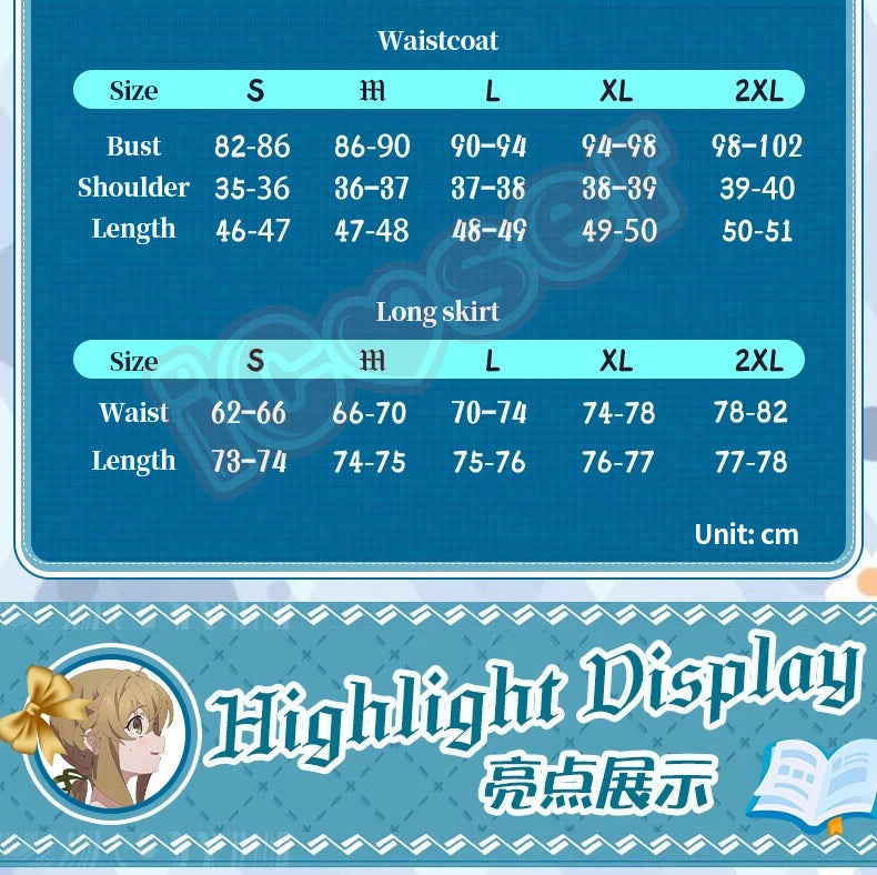 Anime Secrets of The Silent Witch Monica Everett Cosplay Costume Dress College Uniform Headwear Halloween Party for Women Girls