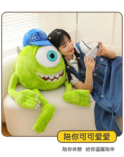 80cm Big Size Disney Mike Wazowsky Monsters University Monsters, Inc. Plushies Pillow Doll Stuffed Animal Cartoon Anime Toy Gift