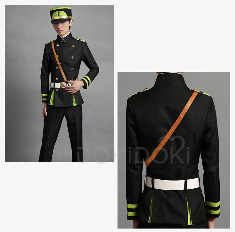 IN STOCK Yuichiro Hyakuya Cosplay Anime Seraph Of The End Cosplay DokiDoki-R Cosplay Hyakuya Yuichiro Cosplay Costume Uniform