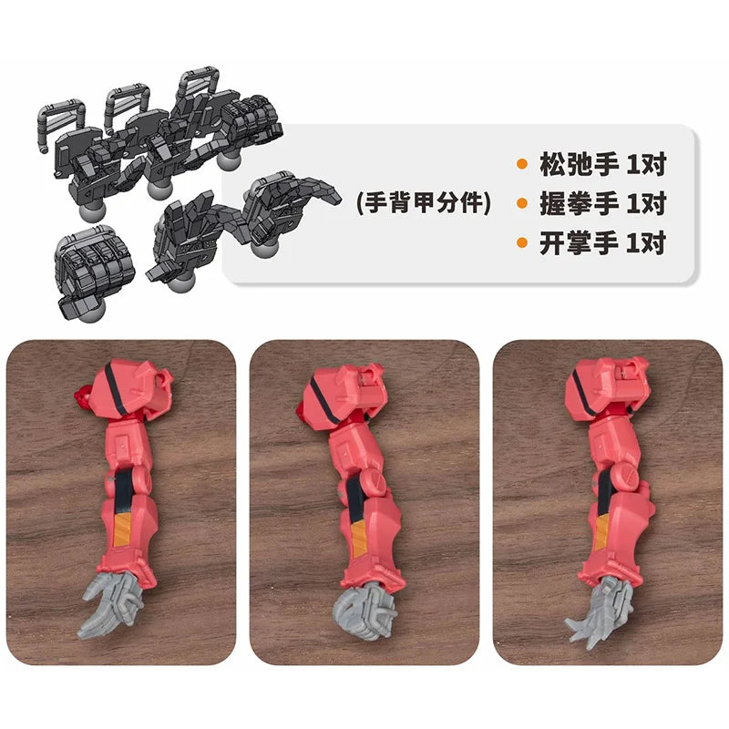 TAS Model Red GQuuuuuuX Conversion Parts Bits-2 Pieces PMC-BD-69-1 for HG 1/144 gMS-α 3D Print Highly Accurate Resin Parts DIY