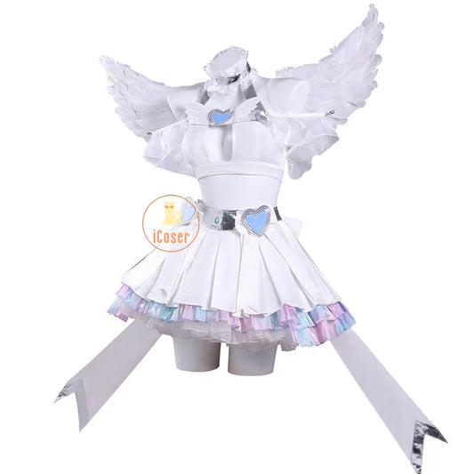 Anime New Panty Stocking with Garterbelt Stocking Cosplay Costume Angel Skirt Stockiel Anarchy Wings Halloween Women Girls Cos