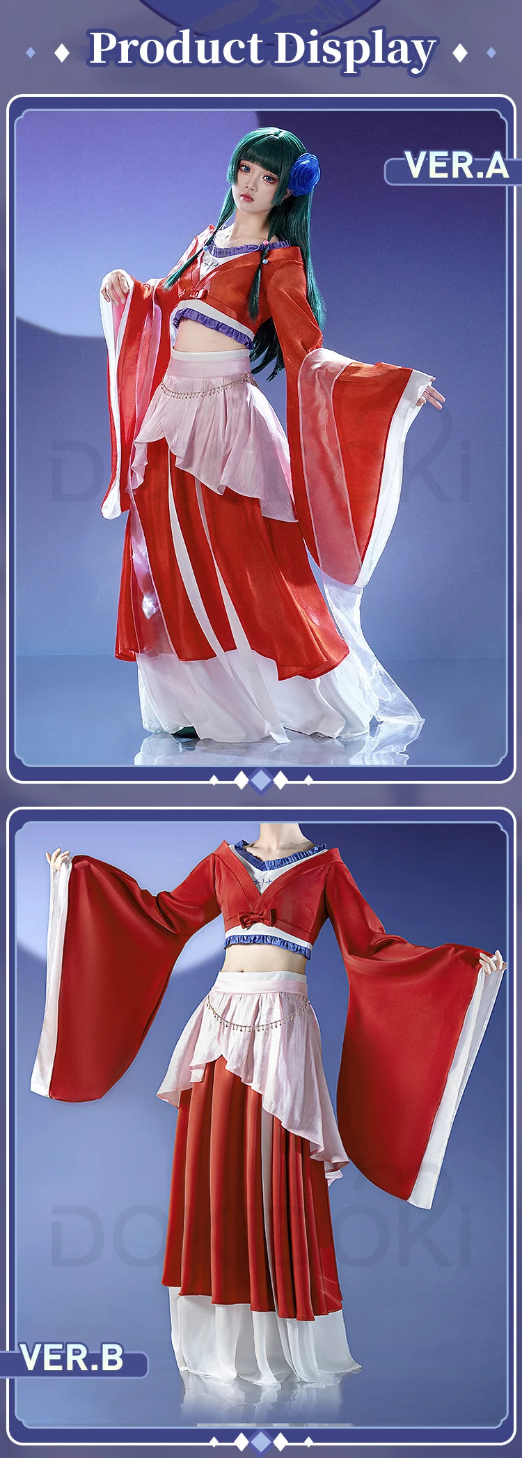 IN STOCK Maomao Cosplay Costume Anime The Apothecary Diaries【XS-3XL】DokiDoki-SR Women Maomao Dance Dress Plus Size Halloween