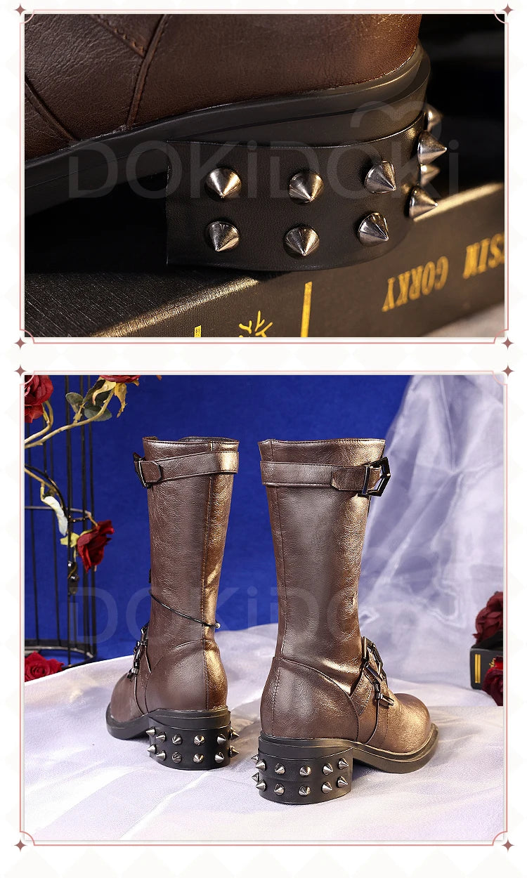 Heroine Caleb Shoes Cosplay Game Love and Deepspace DokiDoki Men Women MC Hunter Boots Caleb Cosplay Shoes