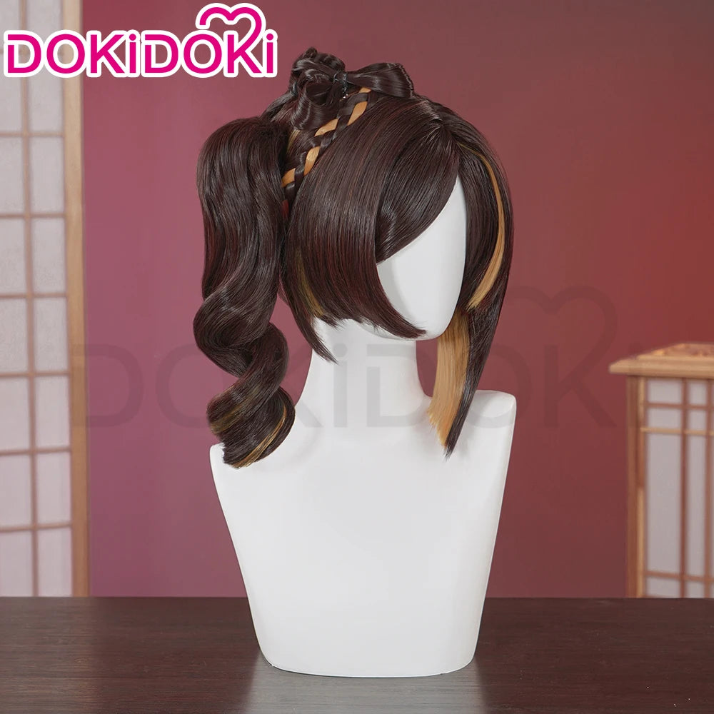 IN STOCK Chiori Wig Game Genshin Impact Cosplay Wig DokiDoki Women Inazuma Fashion Designer Chiori Cosplay Headdress Free Cap