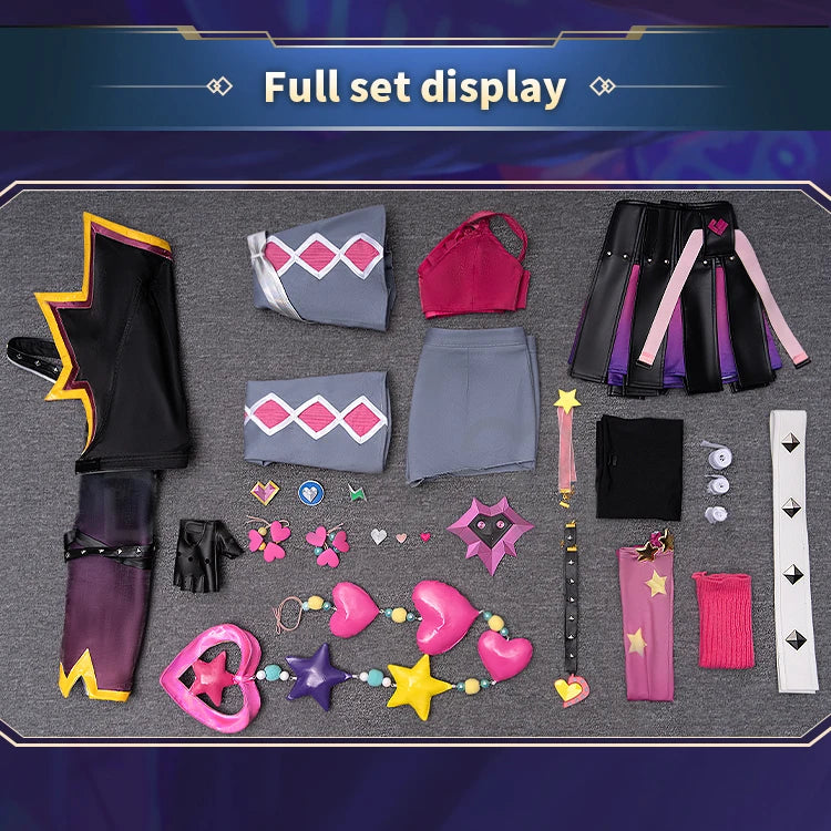 IN STOCK Jinxx Cosplay Costume Game DokiDoki-R Women Cute Pink Dress Valentine Costume Jinxx Cosplay