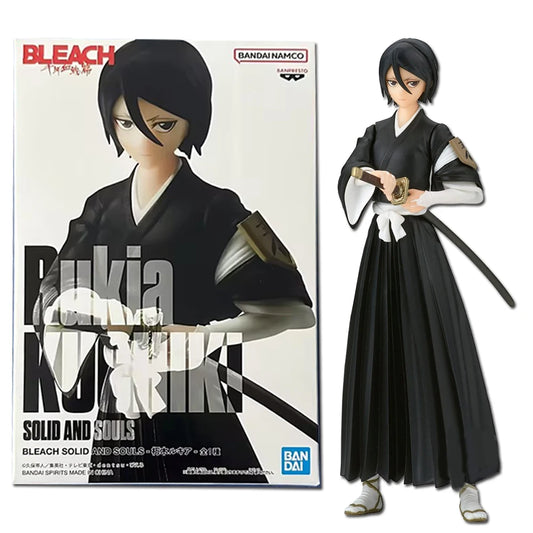 18.5cm Anime BLEACH Kuchiki Rukia Action Figure Collectible Model Toys Japanese Dolls Desktop Decorations PVC Standing Figures