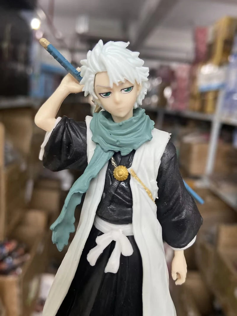 18.5cm Bleach Anime Hitsugaya Toushirou Zaraki Kenpachi Kurosaki Ichigo Action Figure Collectible Model Toys Japanese