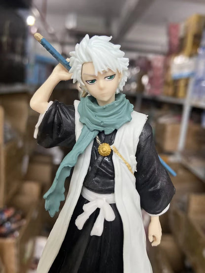 18.5cm Bleach Anime Hitsugaya Toushirou Zaraki Kenpachi Kurosaki Ichigo Action Figure Collectible Model Toys Japanese