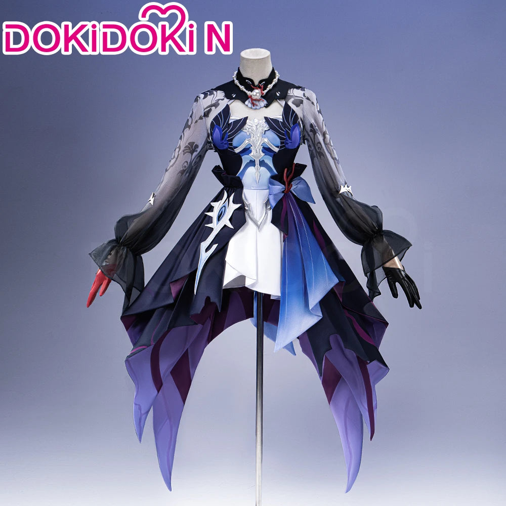 IN STOCK Hysilens Cosplay Costume Game Honkai: Star Rail DokiDoki-N HSR Women Dress Helektra Halloween Cosplay